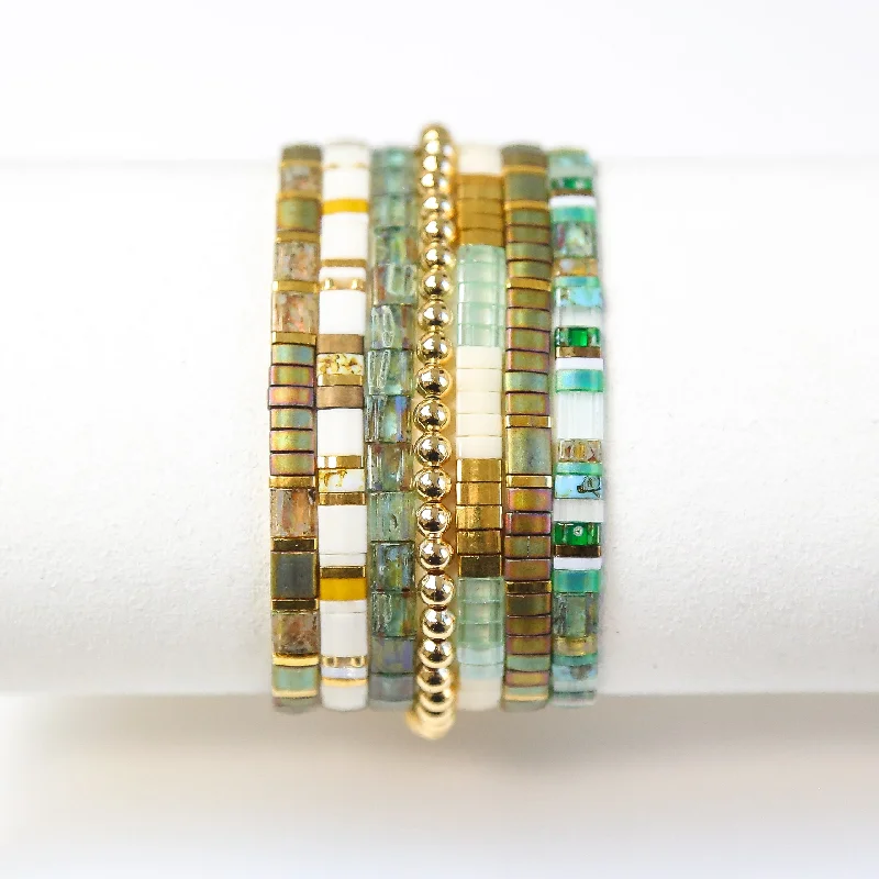 MONEY TALKS - Tila Bead Bracelet Stack