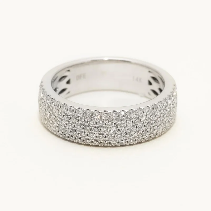 Pave Diamond Ring in 14kt White Gold (3/4ct tw)