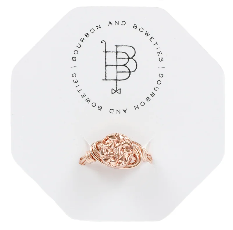 Rose Gold Metallic Ring