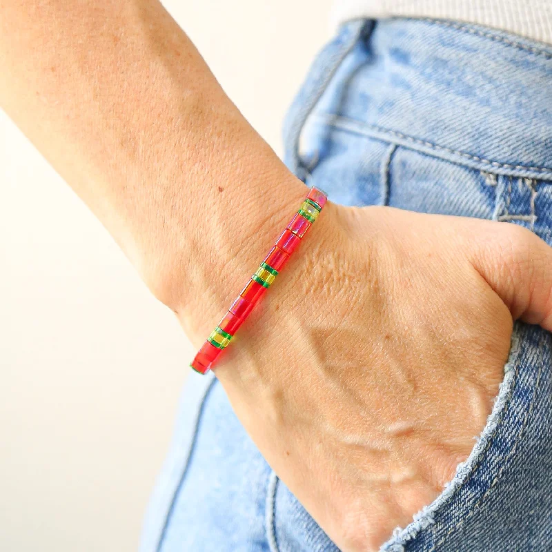 STRAWBERRY - Tila Bead Bracelet | Single