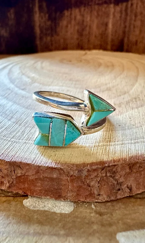 WINTER SPIRIT ARROW Micro Inlay Ring • Adjustable